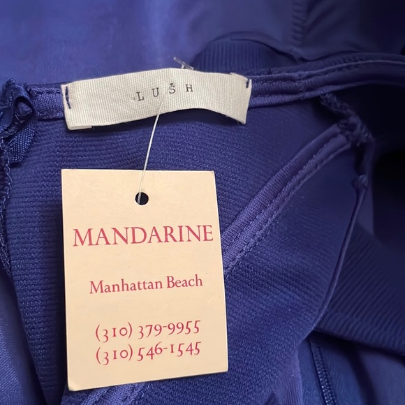 Lush royal blue gorgeous sleeveless dress, size M. Perfect for any occasion. - Picture 16 of 17